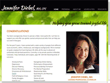 Tablet Screenshot of jenniferdiebel.com